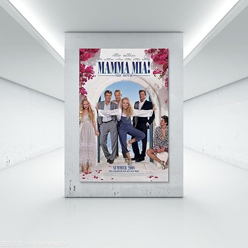 Miniatura 7 de Póster de película estética de los años 90 Mamma Mia! Impresiones en lienzo HD para pared, decoración estética de habitación, 12 x 18 pulgadas (11.8