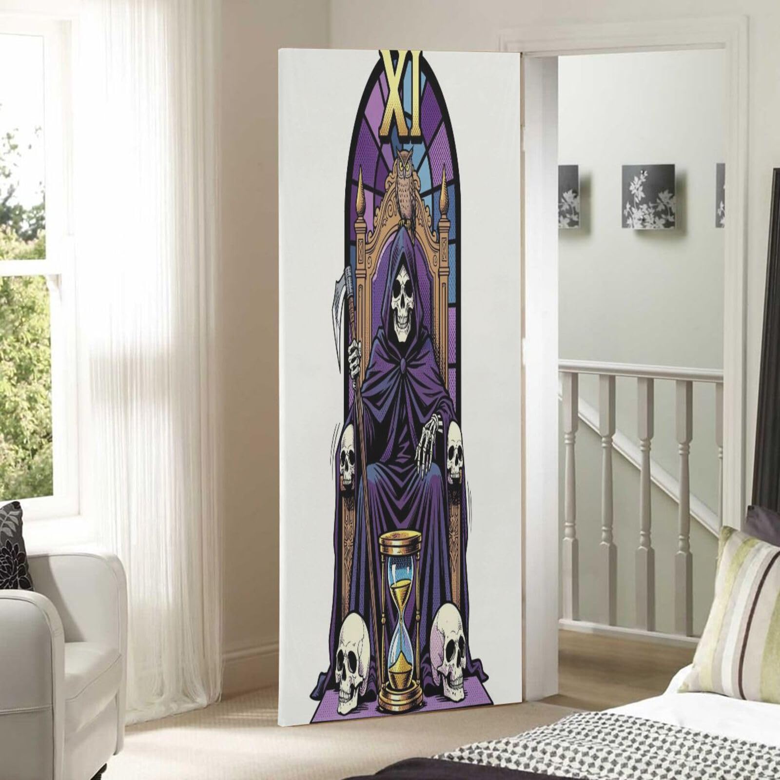FRODOTGV Halloween Gothic Easy Install Stretch Door Wrap 88,9 x 200,7 cm