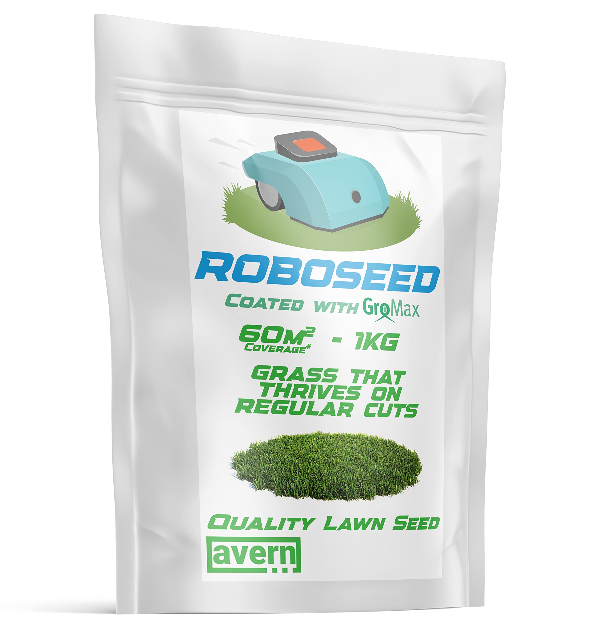 Buy Avern Roboseed Grass Seed for Robotic Lawn Mowers, 1 KG / 60 sqm
