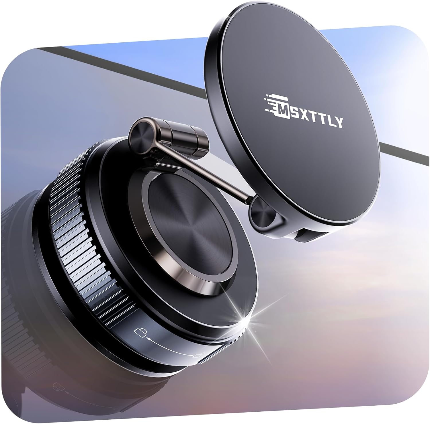 Car Phone Holder Magnetic Phone Mount for Car 360°Adjustable 2026 Phone Holders for Your Car Travel Gifts Cell Phone Car Mount Compatible for iPhone 17 Pro Max 16 15 14 13 12 Air Plus