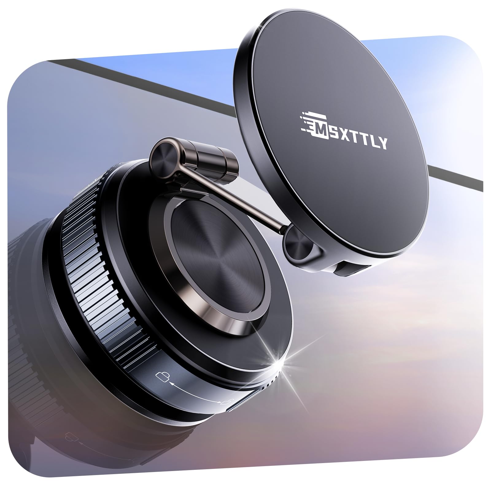 Car Phone Holder Magnetic Phone Mount for Car 360 Adjustable 2026 Phone Holders for Your Car Travel Gifts