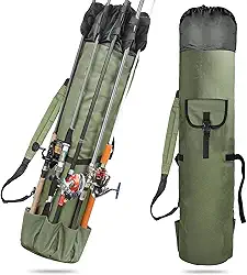 1,15 Metros Bolsa De Pesca Multifuncional,Bolsa Para Guardar Varas De Pesca, Grande capacidade, Comporta 5 varas de pesca, À Prova D'água, Robusto E Durável