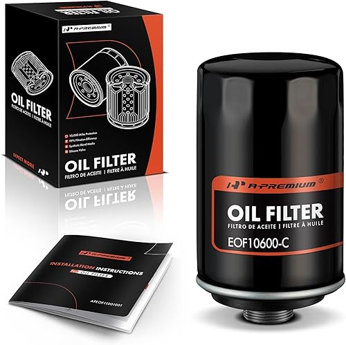 A-Premium Filtro de aceite giratorio de protección de 10 mil millas compatible con Volkswagen Jetta, Passat, Tiguan, Beetle, CC, Eos, GTI y Audi A4,