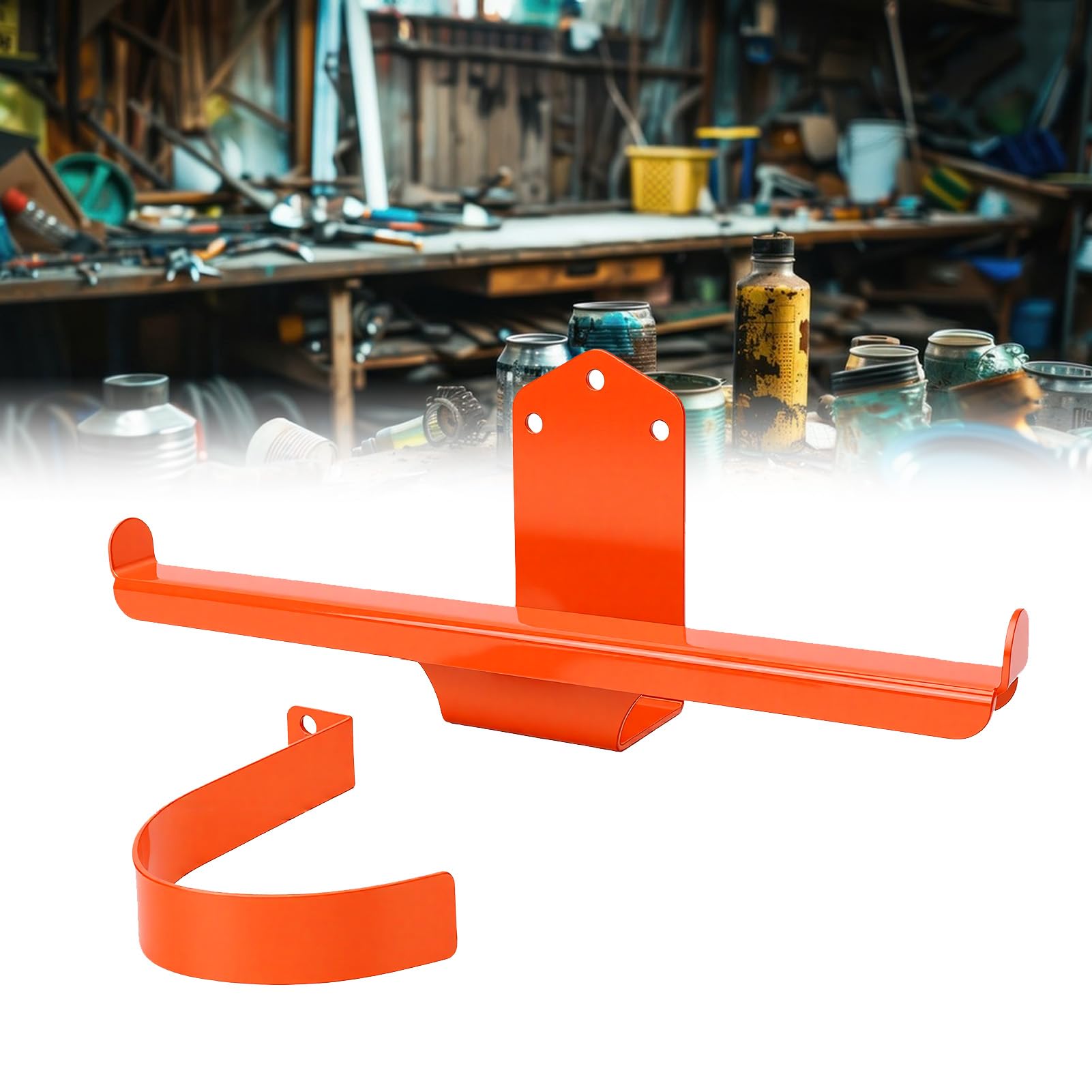 Fabater Paquete de 3 Colgadores para Soplador de Hojas con Gancho para Tubo, Soporte de Pared para Pulverizador de Mochila, Soporte de Pared para Motosierra