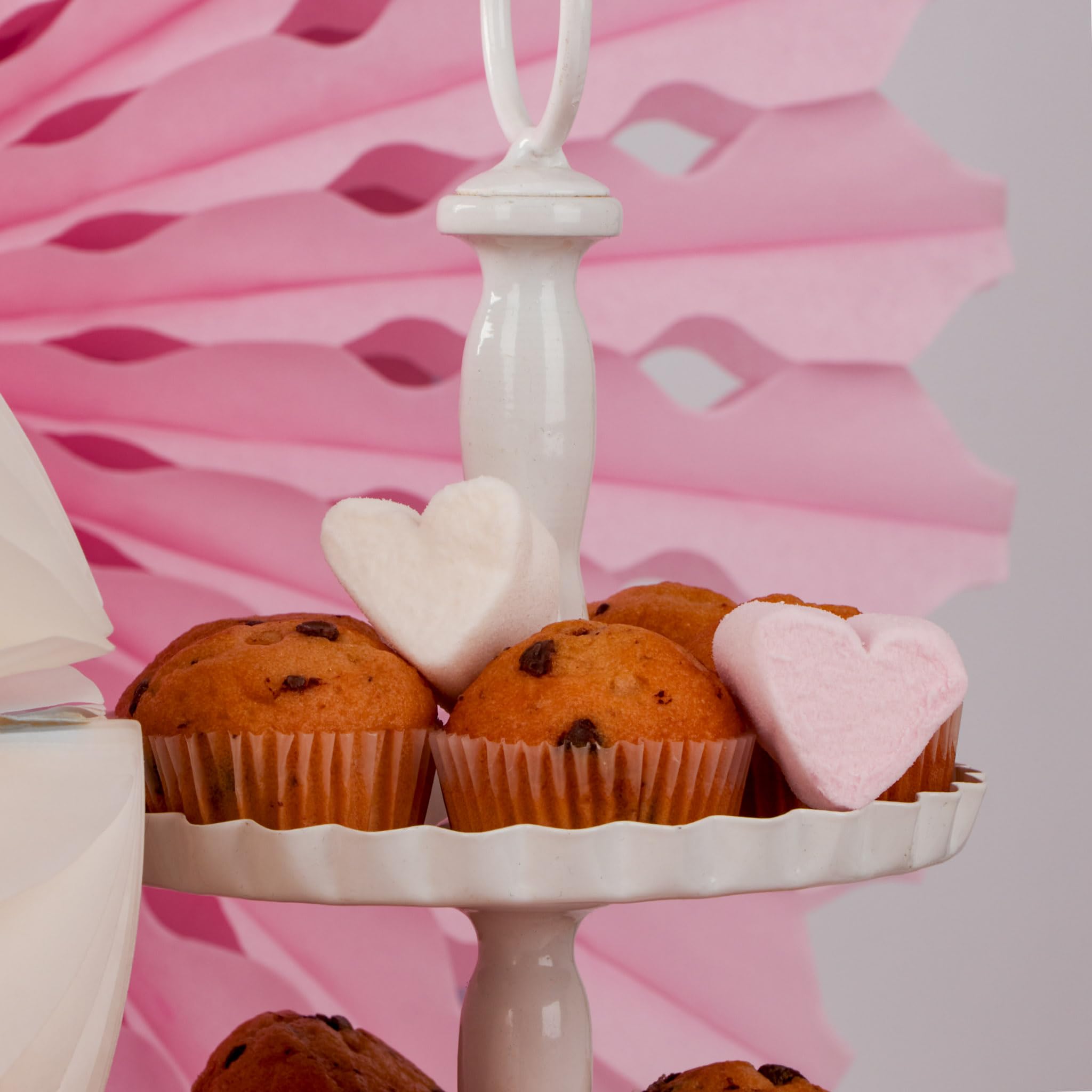 Cœurs En Guimauve Candy Bar - 1 Kg (environ 260 Pièces) - Blancs Et Roses - Idéal Mariage, Baby Shower
