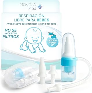 Fuchsi Aspirador nasal para bebés Silicona I médica Sin filtro y sin fin Práctica operación con una mano + Reserva 1x nariz y 1x boca Marca alemana Aspirador nasal para bebés y niños pequeños