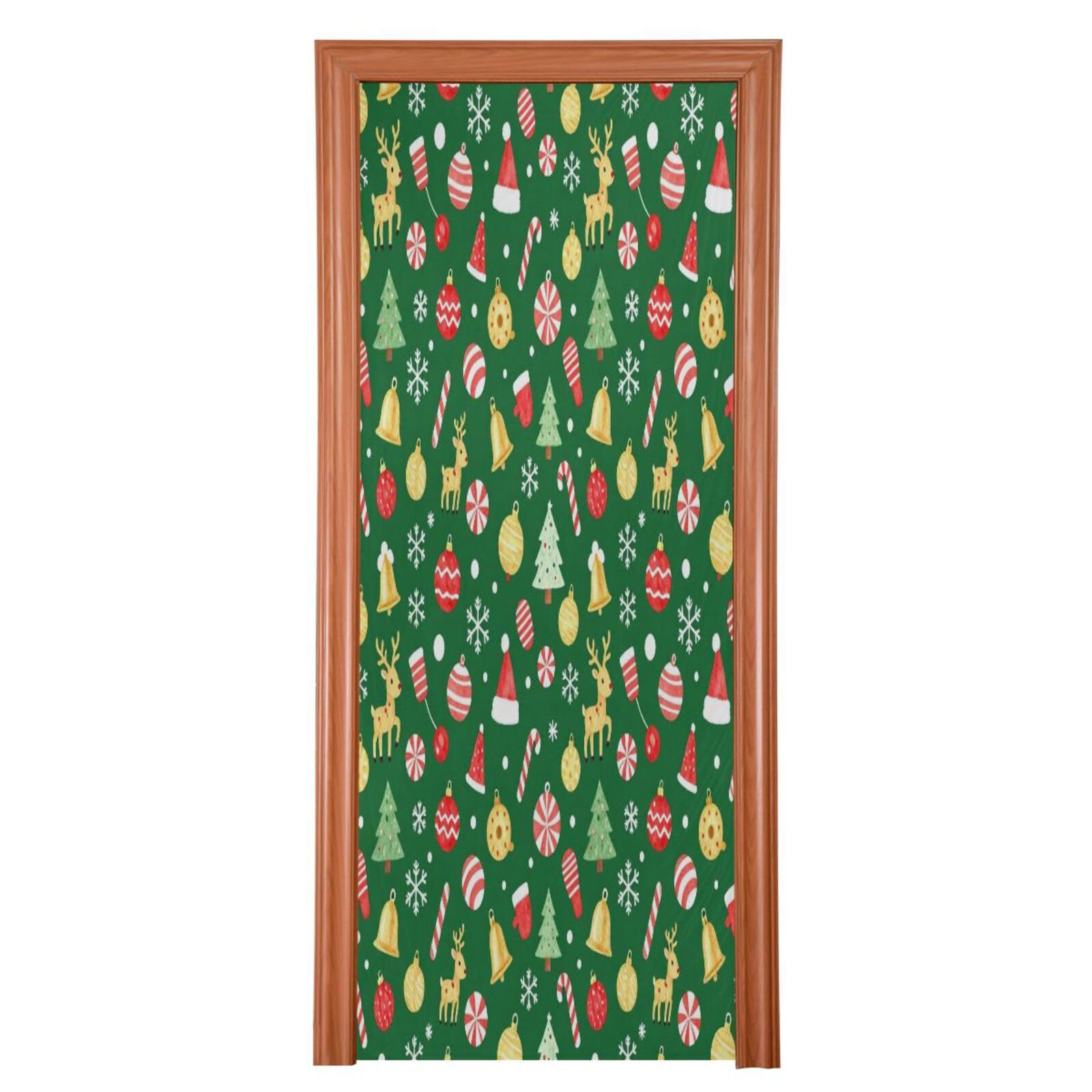 FRODOTGV Weihnachtsbäume, Türdekoration, 81,3 x 200,7 cm