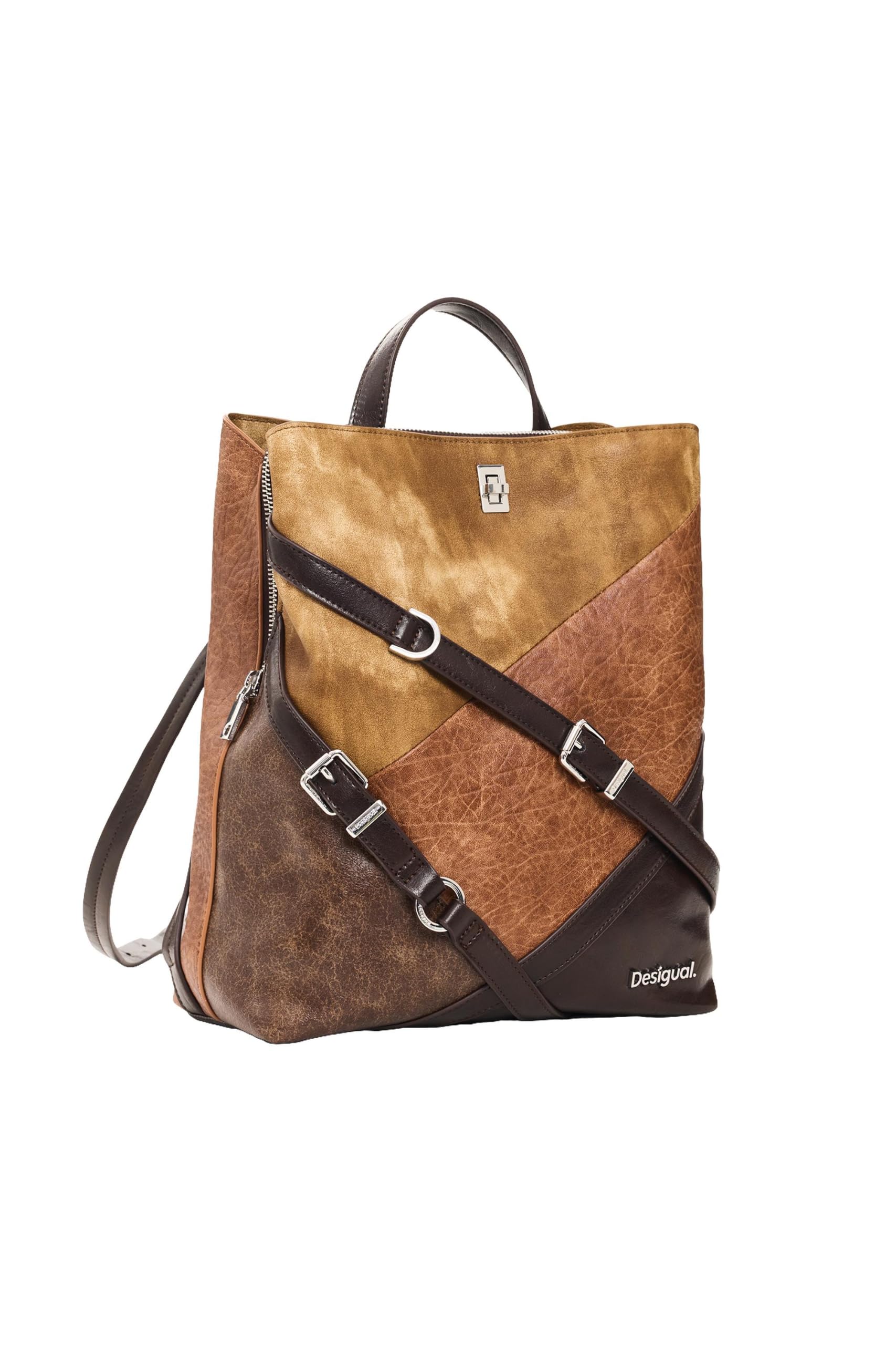 Desigual Mochila Mujer Marrón One size