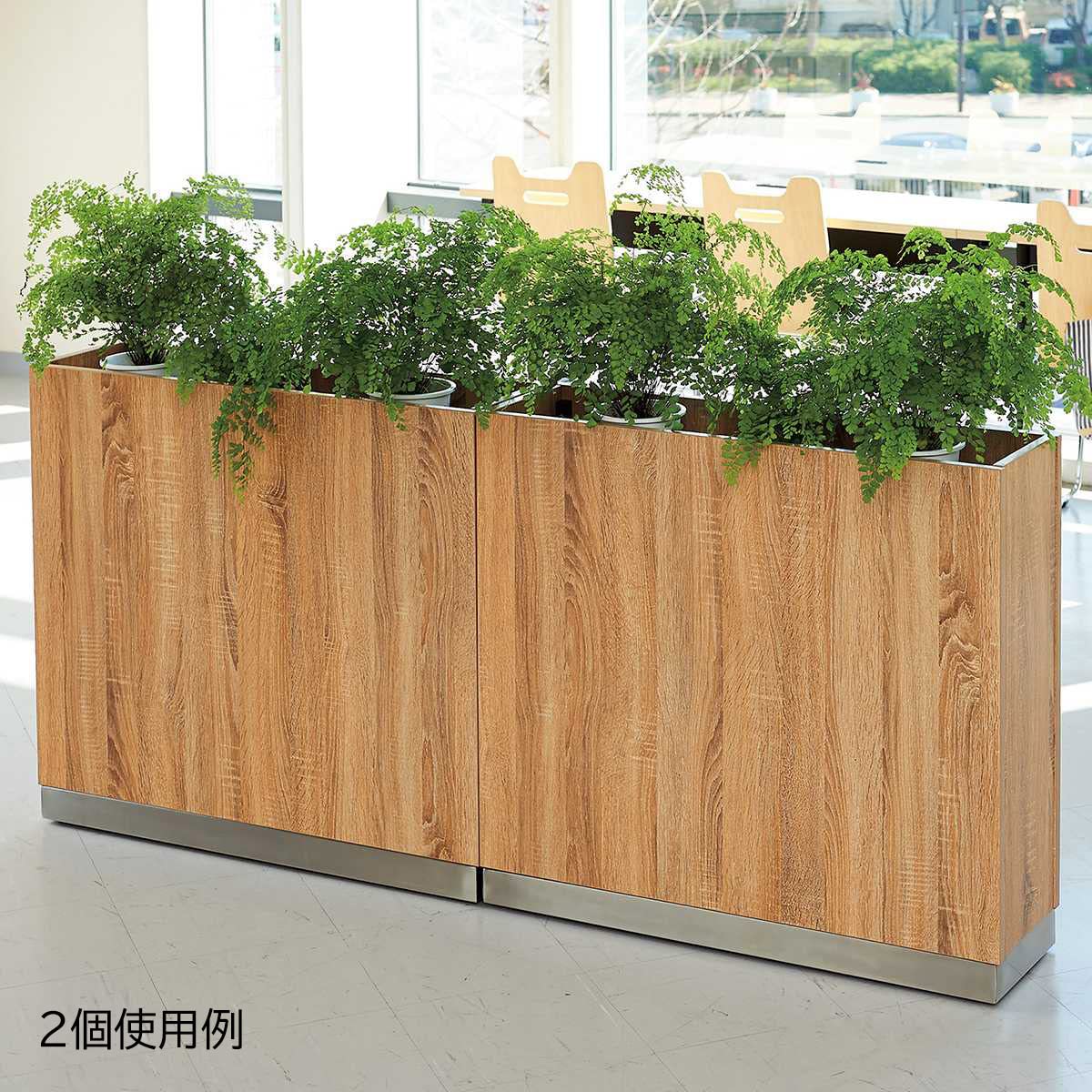 Amazon.co.jp: 木製プランターボックス ラスティック柄 W90×D25×H80 