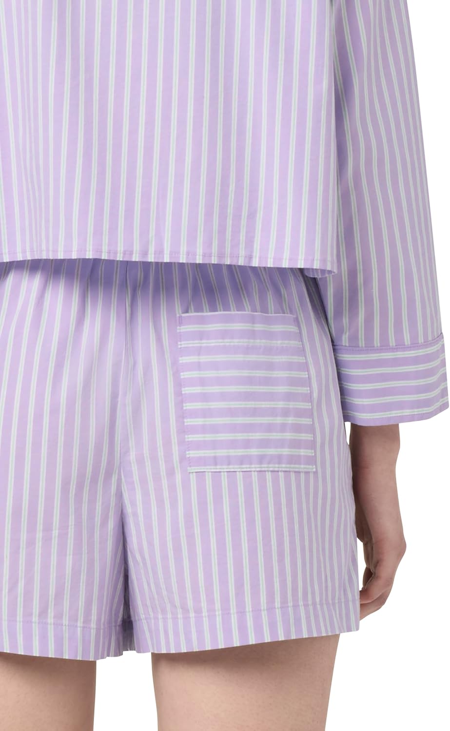 florence by mills Women's Villa Collection Poplin Stripe Boxer Short - Image 5