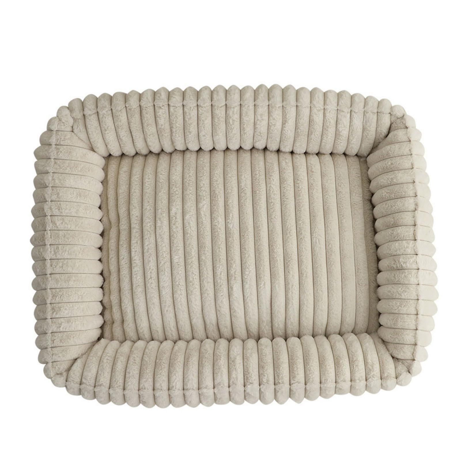 Hixingo Cama Antiestres Peluche para Perro y Gato, Cama Desenfundable Lavable Perro Gato con Base Antideslizante Colchon Felpa Suave para Mascotas Grande Medianos Pequeño (M59 Marrón Claro,XXL)