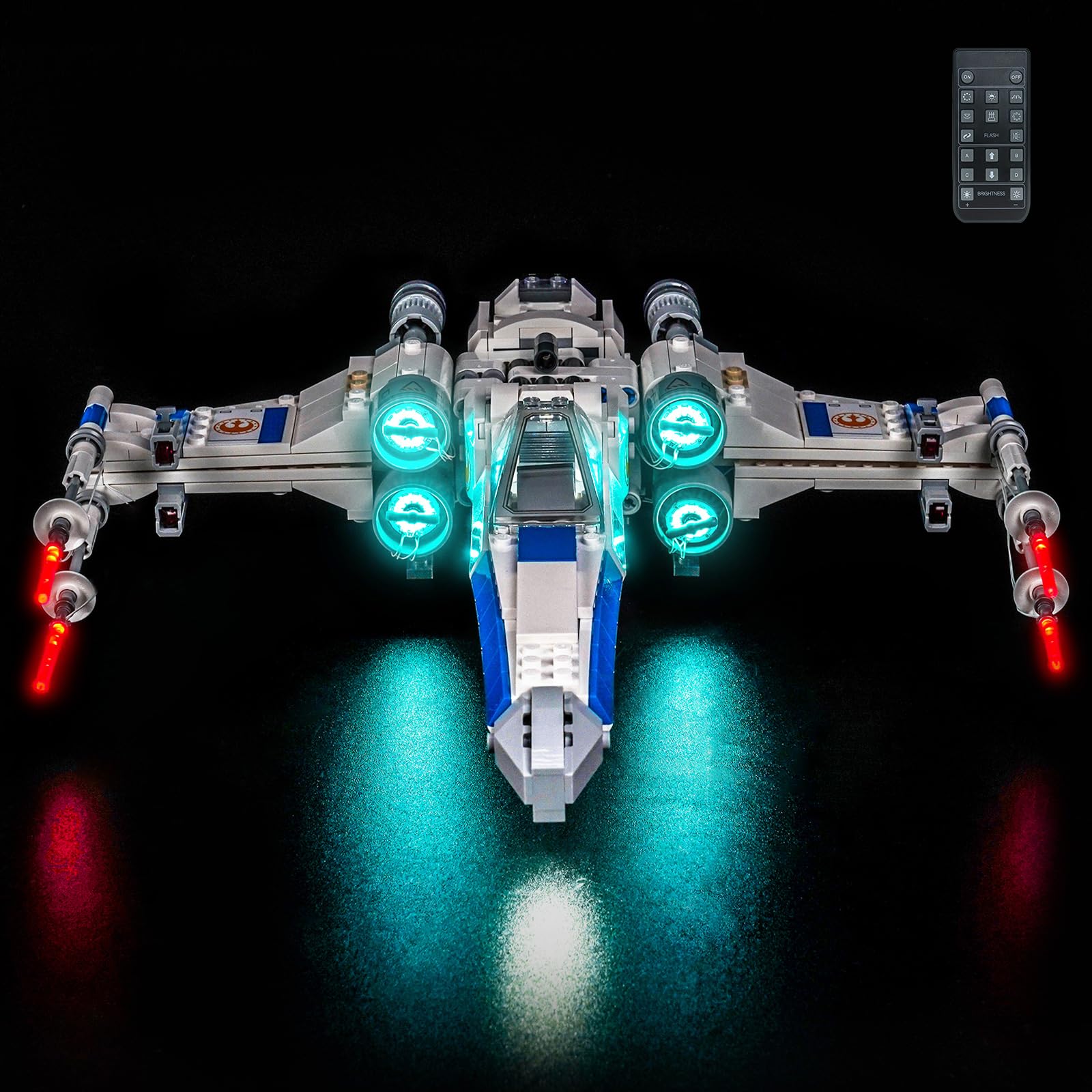 Remote Control Led Light Set Compatible with Lego 75460 New Republic X-Wing Starfighter (No Model), Decoration Lighting Set Compatible with Lego New Republic X-Wing Starfighter Building Blocks โ image 1