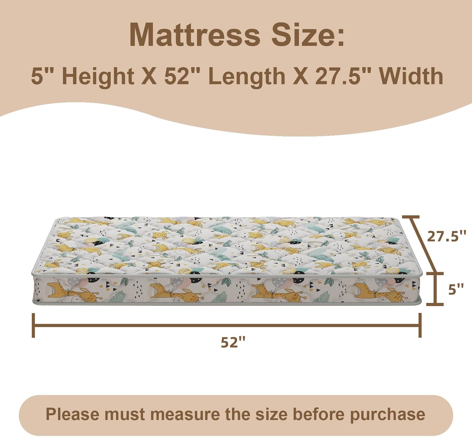 5x52x27.5 標準サイズマットレス