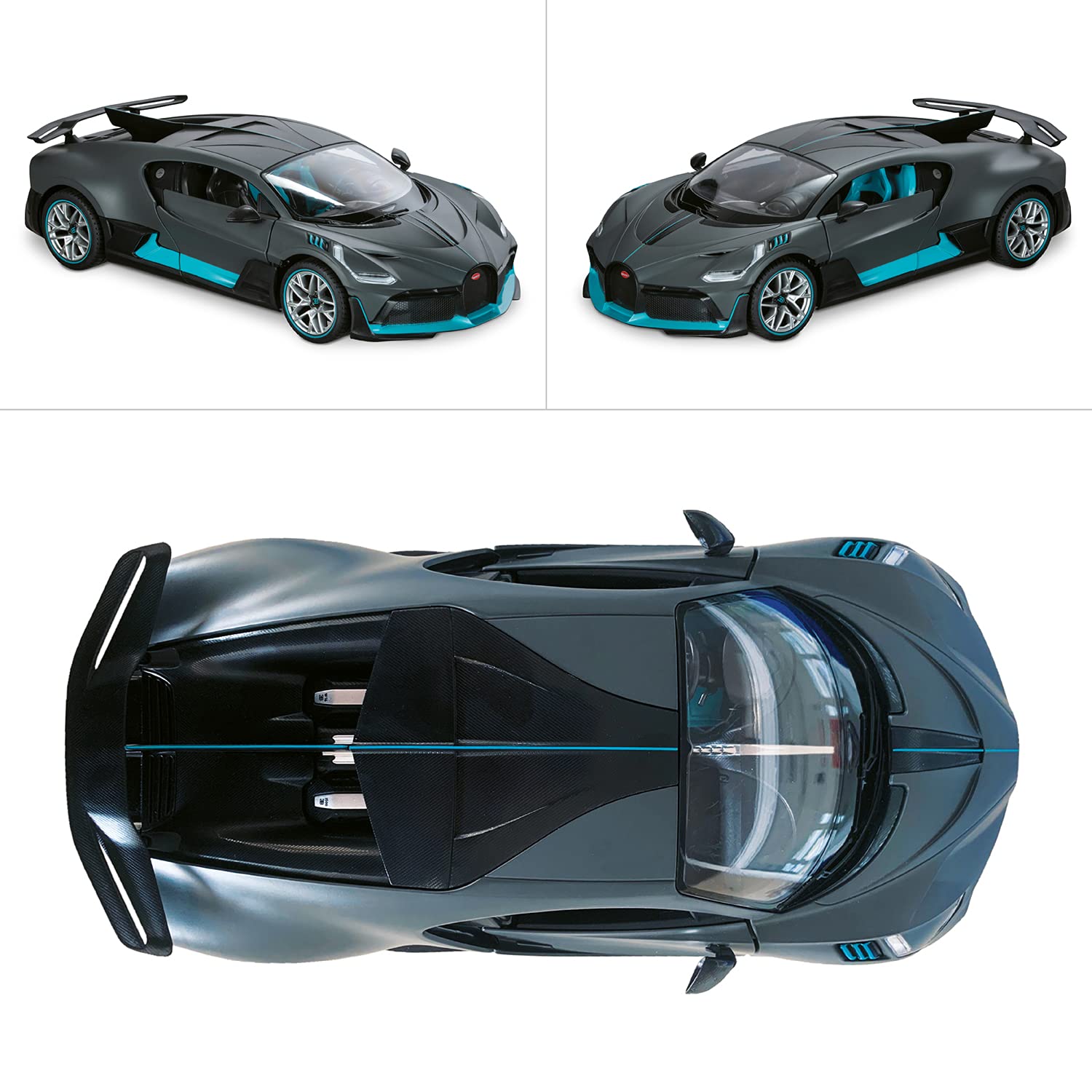 Mondo Motors BUGATTI DIVO, Modello in Scala 1: 14, fino a 10 km/h di Velocità, Auto Giocattolo per Bambini 63688, metal