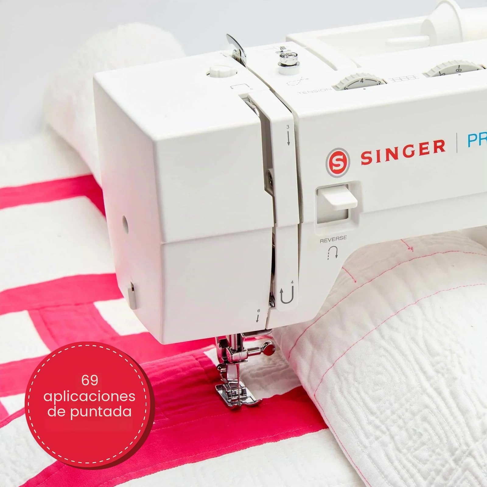 Singer Prisma Heavy Duty 4411 Máquina de Coser Mecánica, 11 Puntadas, Motor Potente, Alta Velocidad, Estructura Metálica, Ideal para Tejidos Gruesos y Jeans