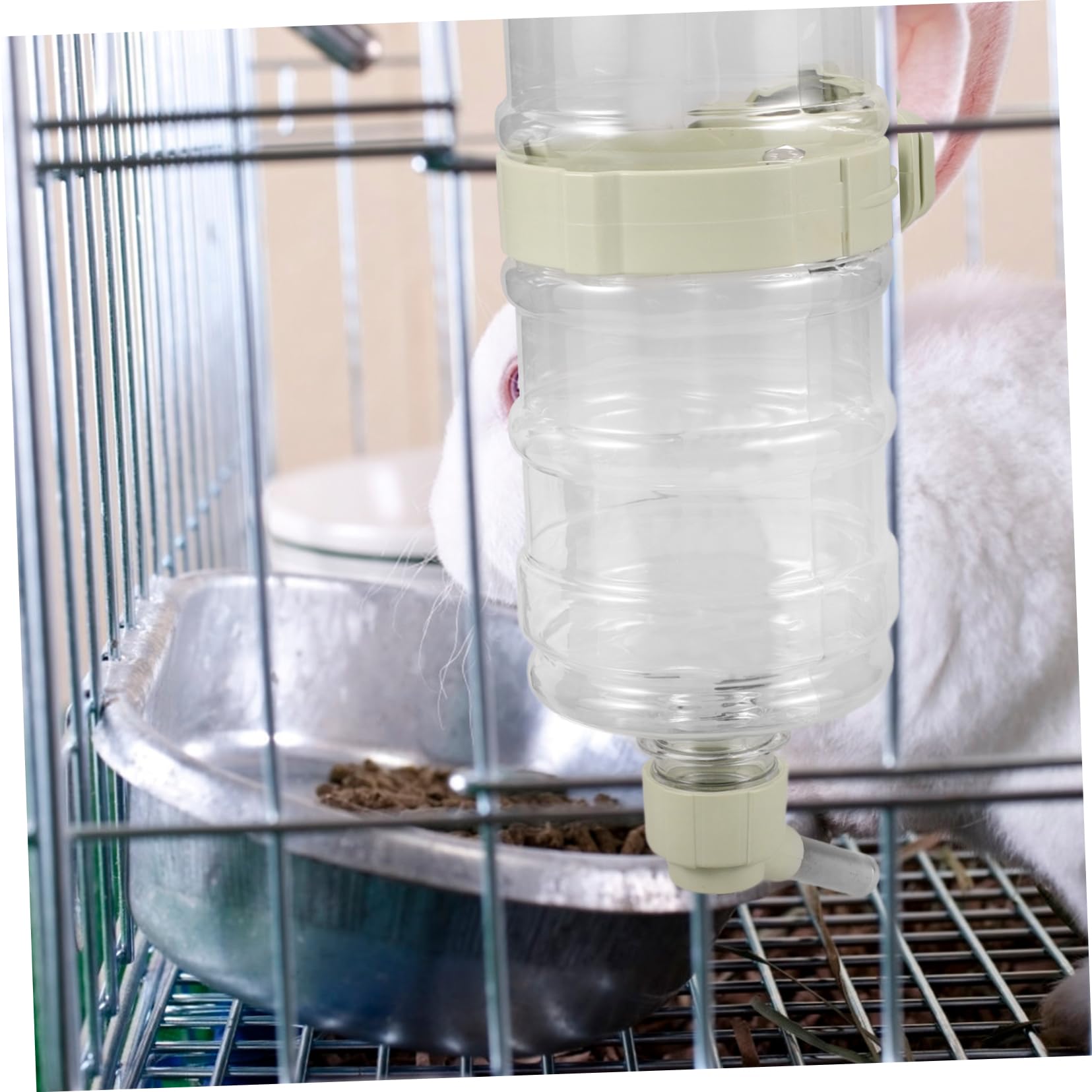 BESPORTBLE 3piezas Botella De Agua para Automática Bebedero Colgante para y Gatos Dispensador De Agua para Jaulas De Animales Verde