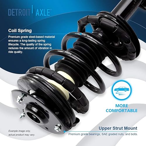 Miniatura 1025 de Detroit Axle - Puntal delantero para Hyundai Sonata 2012-2014 2012-2015 Kia Optima, puntal lateral izquierdo con montaje de resorte helicoidal 2013