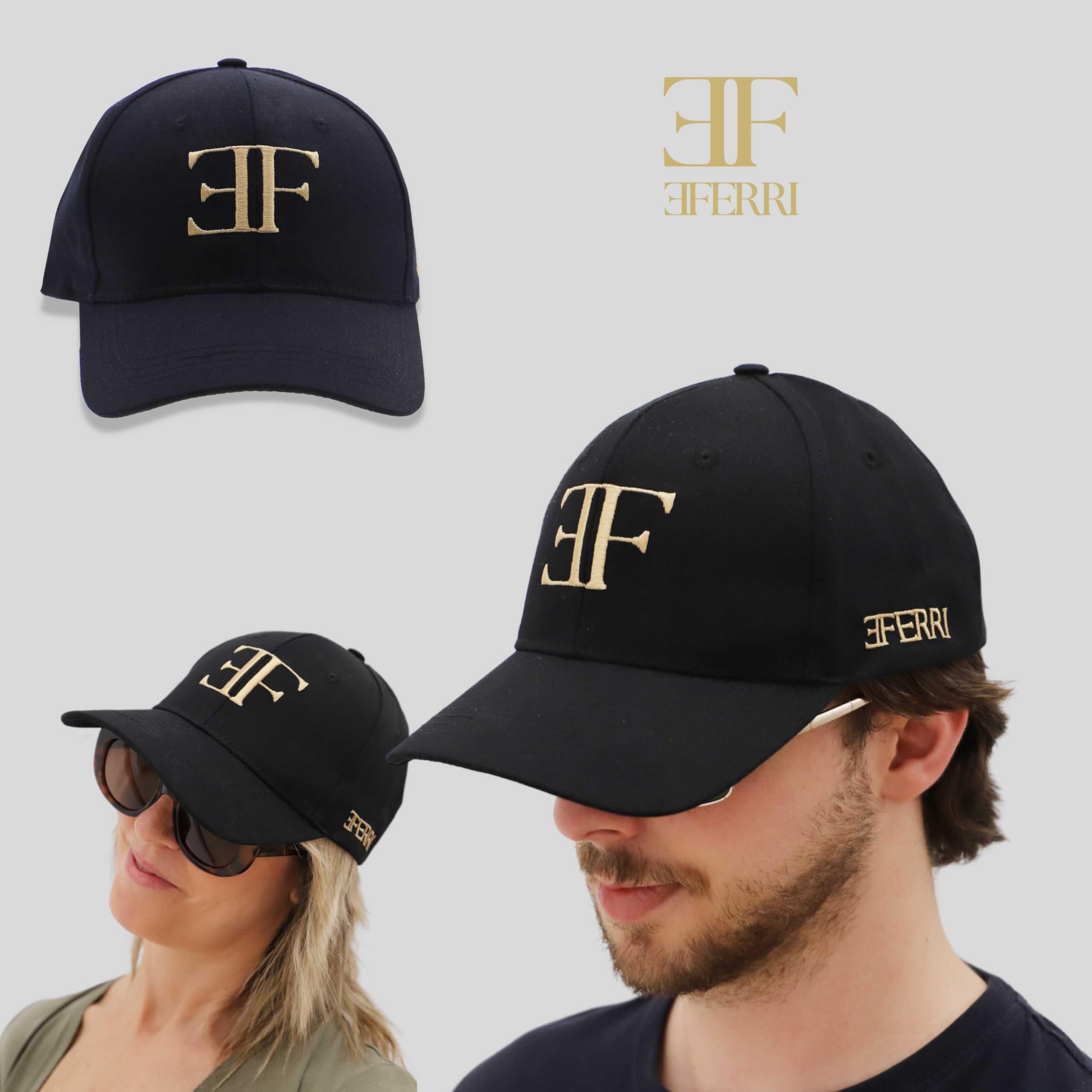 Eferri Gorras de Hombre y Mujer – Gorra Unisex Transpirable de Verano – Ajustable y Ligera para Paseo, Playa o Ciudad - 3