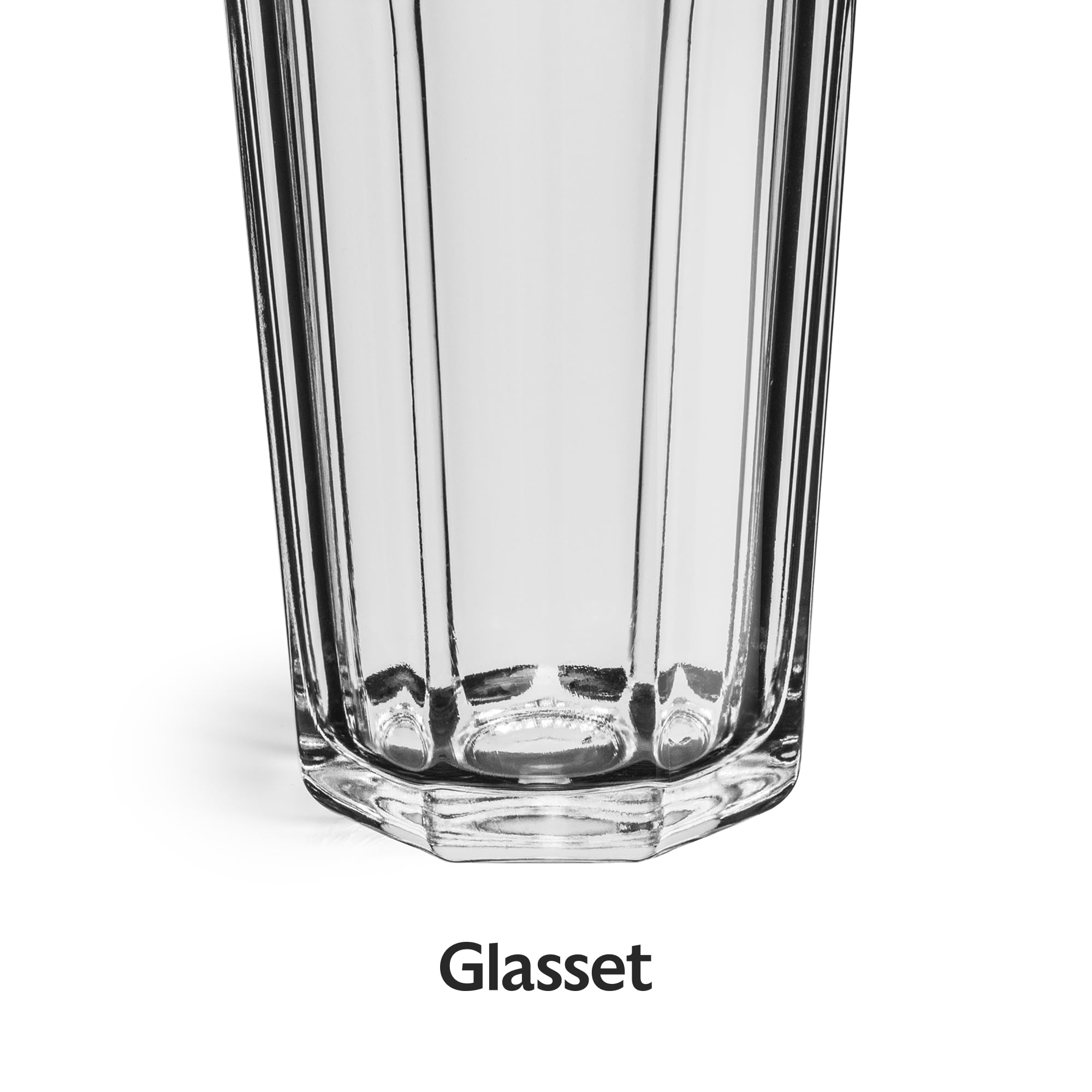 Kieliszki do napojów XXL, zestaw 6 sztuk, 700 ml, amerykańskie rowki, szklanki do koktajli Highball, zestaw szklanek XXL Tumblers Retro, 100% nadają się do recyklingu, nadają się do mycia w