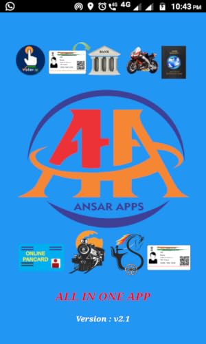 Smart App: Aadhaar Link To Bank A/C,Pan Card,Aadhaar Card,Voter Card,Driving Licence,Passport,Vahan,Sarthi,Rail #TOP1