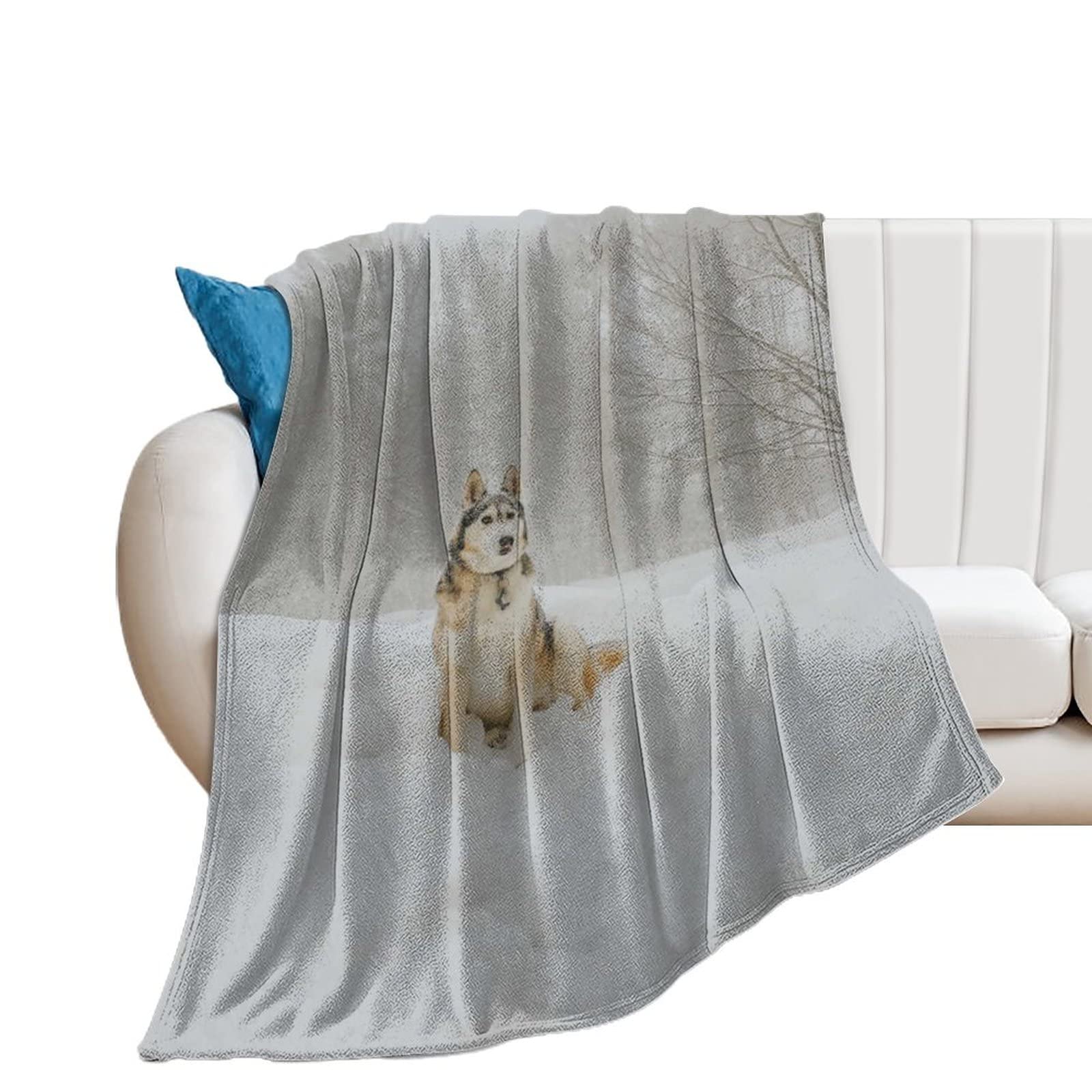 Couverture d'hiver en peluche pour canapé et lit au design texturé