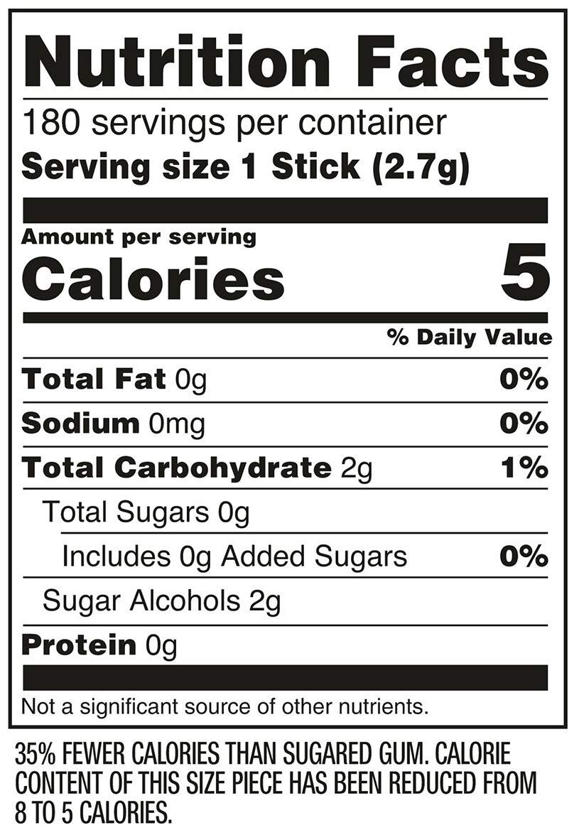 Bulk Pack Chewing Gum (Extra Polar Ice, 180 pieces)