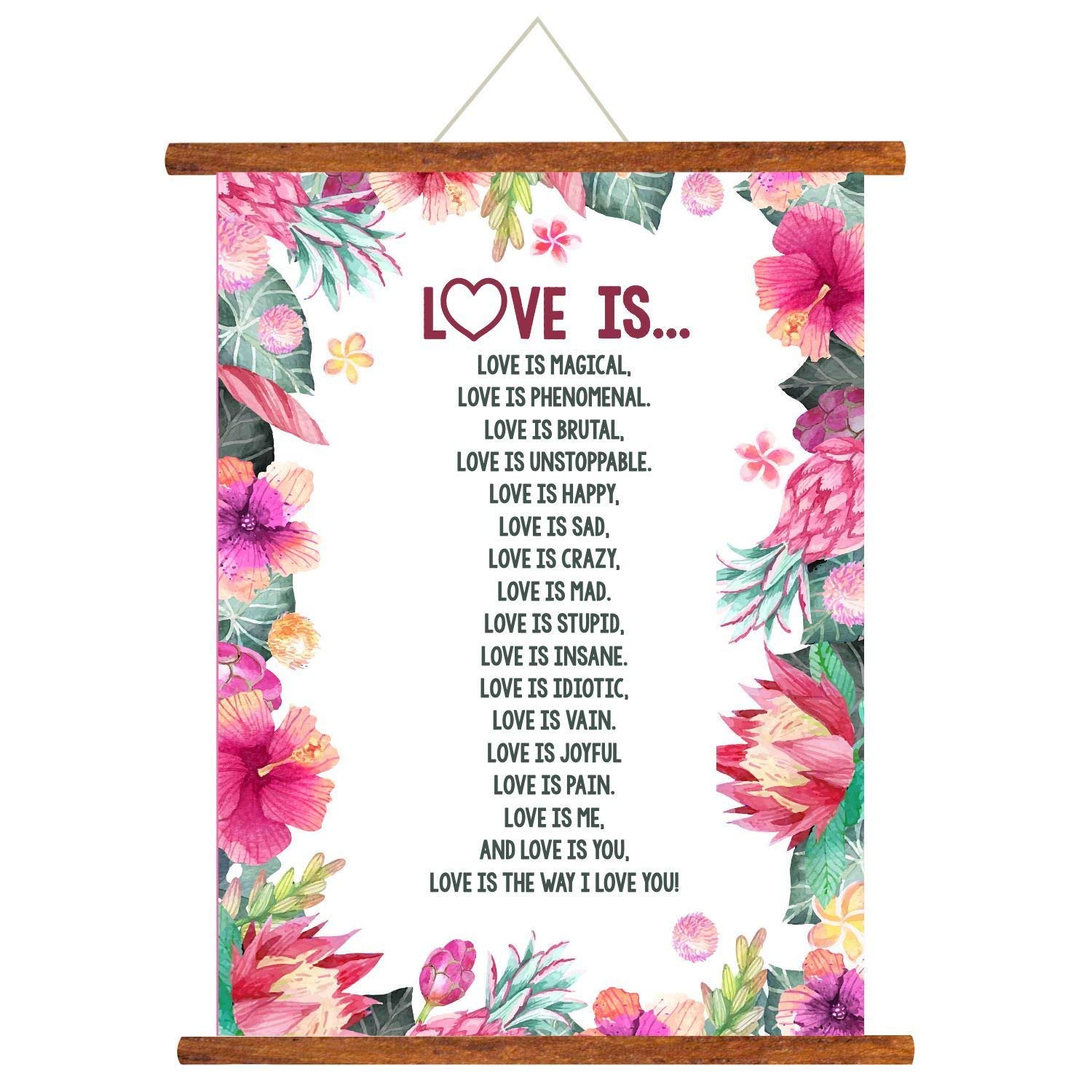 TheYaYaCafe Birthday Gifts Scroll 12 x 16 inches Greeting Card Love Gifts for Husband Wife Boyfriend Girlfriend - Always Stay by Me