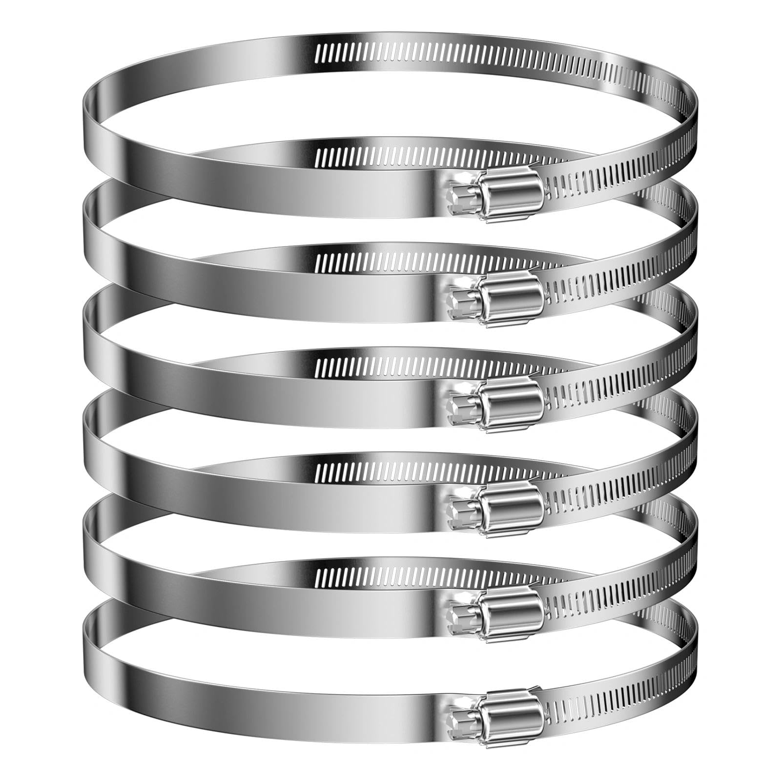 Abrazaderas Metalicas(141-165Mm), Manguera Tuberia Metal para Tubos de Agua Acero Inoxidable, Metálicas Abrazadera de Tubo, Metalica de Tubería, para Fijacción Mangueras y Tubería de Agua