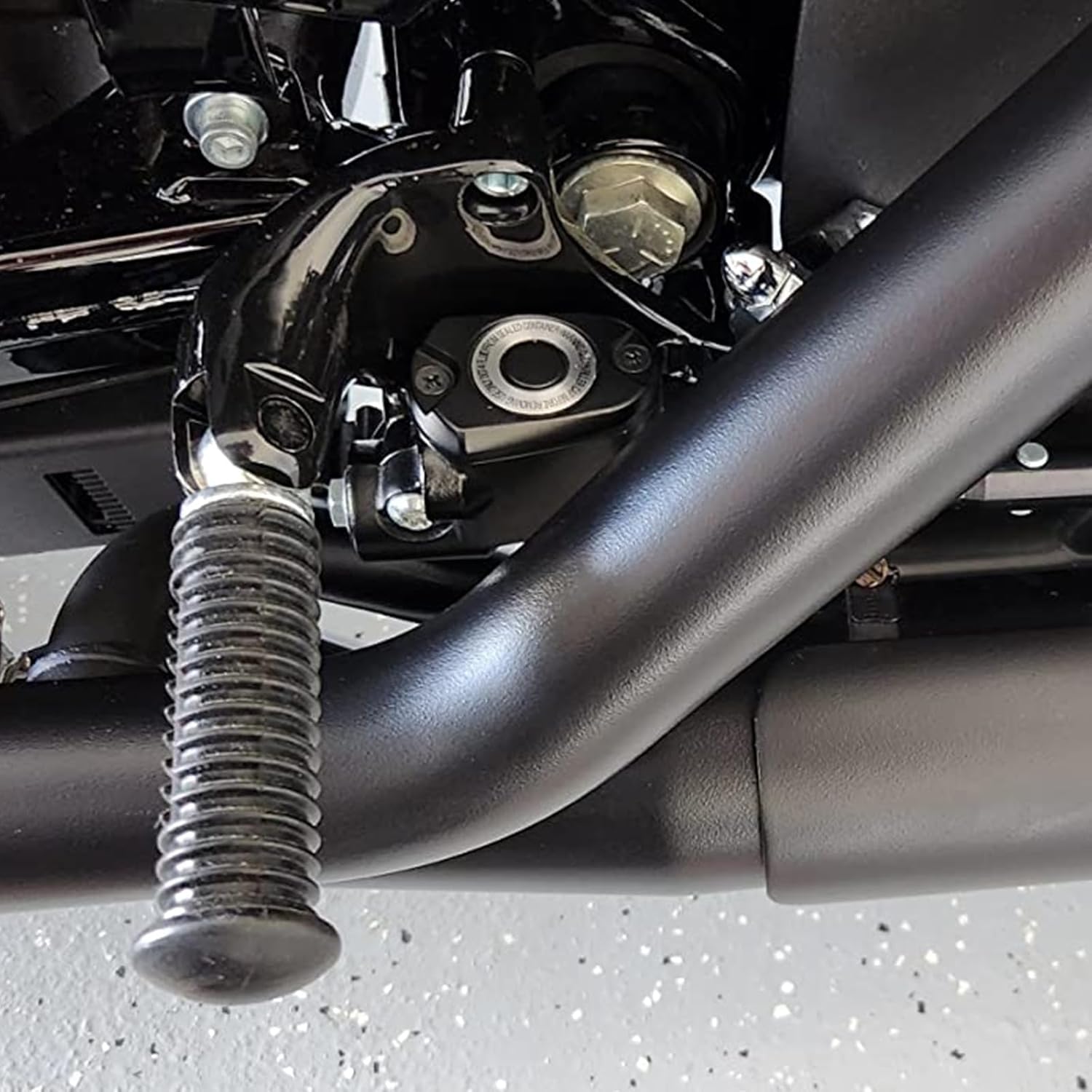 HDBUBALUS Motorcycle Rear Passenger Footpegs Foot Rests with Mount Fit for Harley Sportster XL883 XL1200 2004-2013