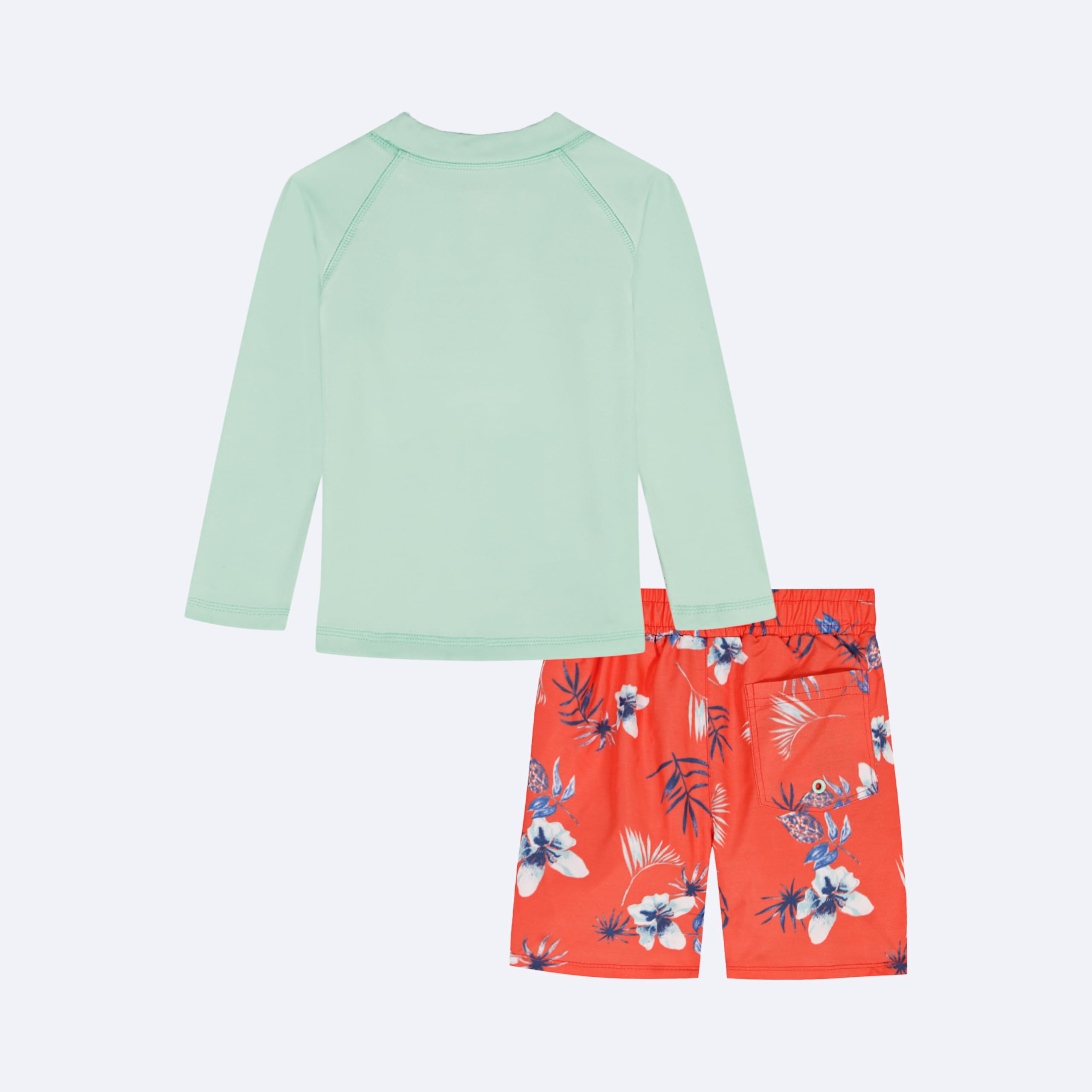 Quiksilver Jungen Rash Guard and Swim Trunk, 2-piece Set Rash-Guard-Set