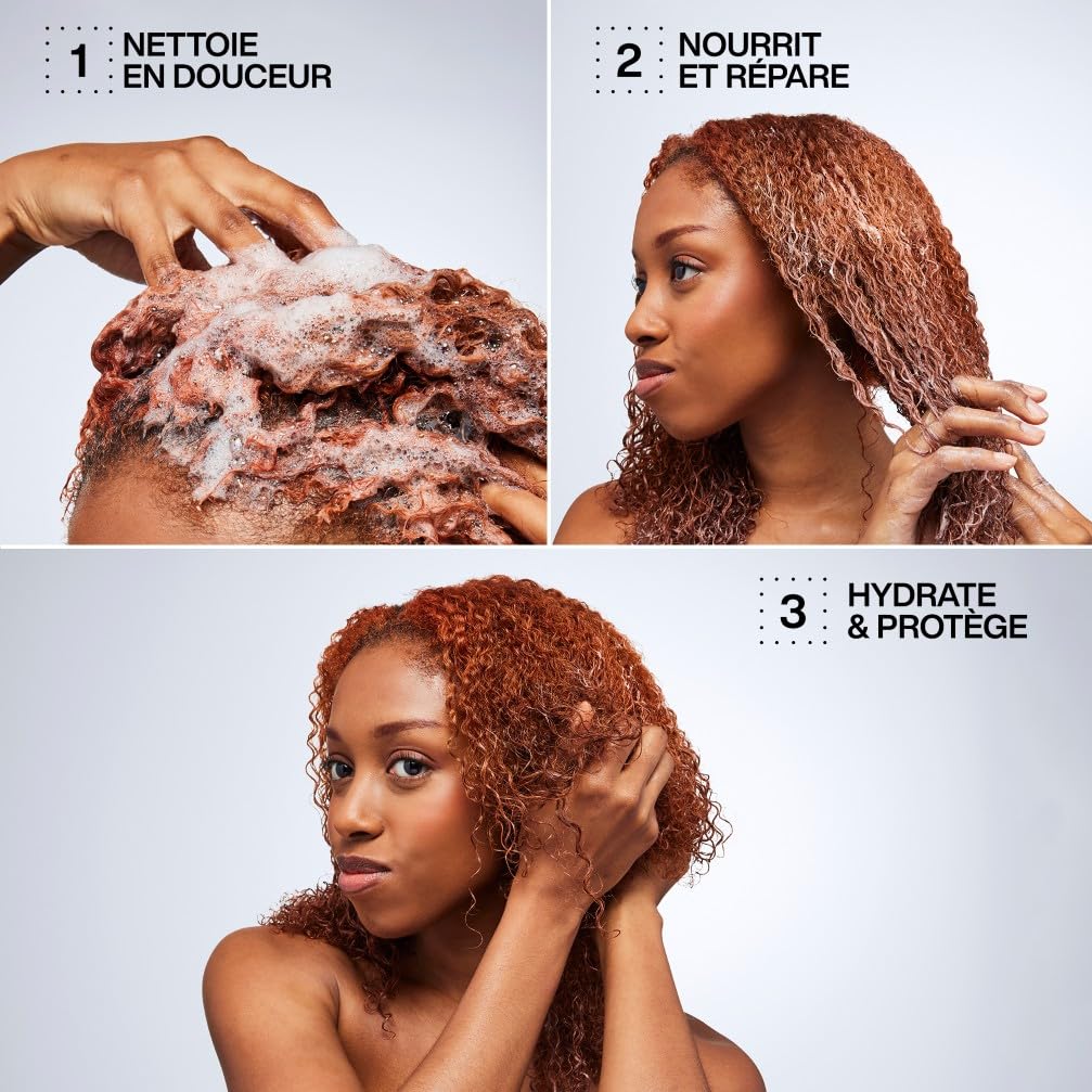 REDKEN - Shampoing Cheveux Bouclés Acidic Bonding Curls - Répare, Restaure & Sublime les Boucles - Acide Citrique, Glycine & Vitamine B5 - Cheveux Bouclés, Crépus ou Frisés - 300 ml