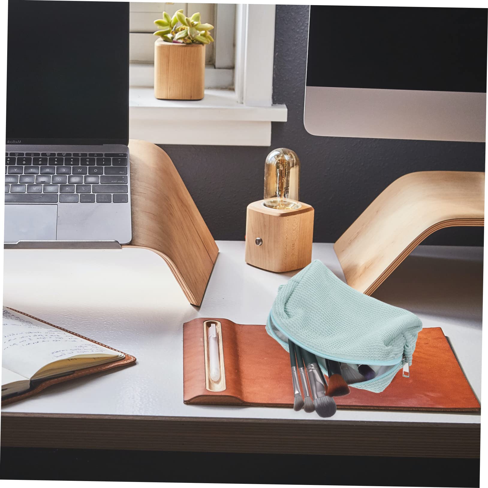 minkissy 5 x Kosmetiktasche, Make-up-Tasche für Geldbörse, Kordelzug, Make-up-Tasche, kleine Make-up-Tasche, Mini-Make-up-Tasche, Reise-Kulturbeutel, Make-up-Tasche, für den Sommer, Studenten,