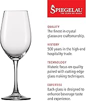 Vista 2 de Spiegelau Wine Lovers - Juego de 4 copas de vino blanco con tallo elegante para Chardonnay, Sauvignon Blanc y Riesling - Juego de copas de cristal
