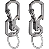 Titanium Keychain, Multifunctional Carabiner Clip Key chain Heavy Duty Car Key Organizer with Bottle Opener