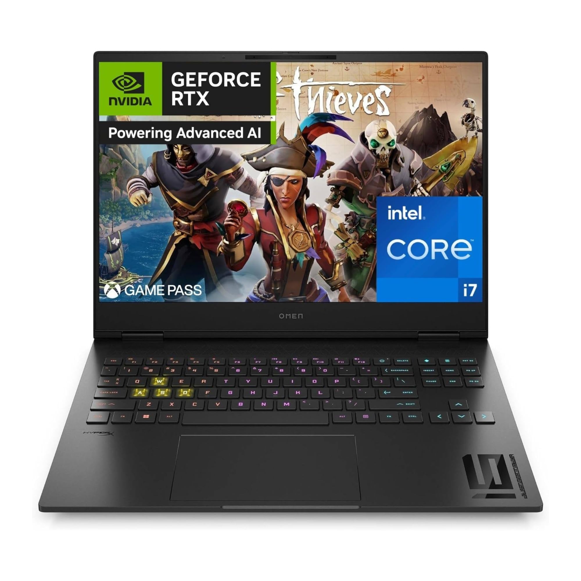 HP OMEN 16-u1000sl Notebook, Intel Core i7-14700HX, 16GB RAM DDR5, 1TB SSD PCIe NVMe, Display 16" 2K QHD 240Hz IPS, RTX 4060 8GB GDDR6, 3 Mesi di PC Game Pass Incluso, Windows 11, Nero