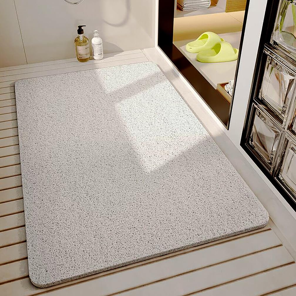 Tapis Baignoire antidérapant 80x120 Tapis de Douche antidérapant Tapis antidérapant Douche Simplicité Moderne PVC Doux et Confortable，Haute perméabilité