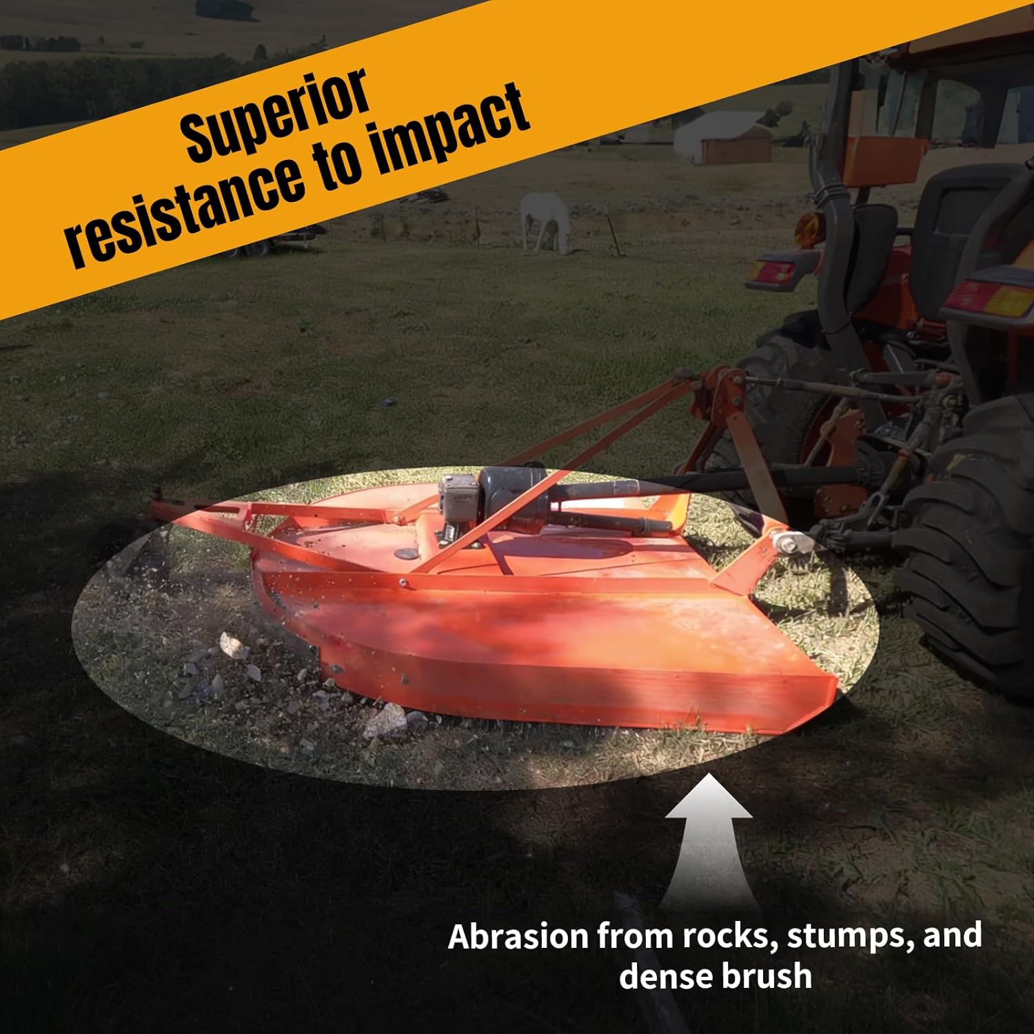 2-Pack 0.5" Heavy Duty Blades for Wolverine BC-13-72W & AGT Top Cat HFRC72 Skidsteer Brush Hog – Replacement Rotary Cutter Blades for Land Clearing & Brush Cutting