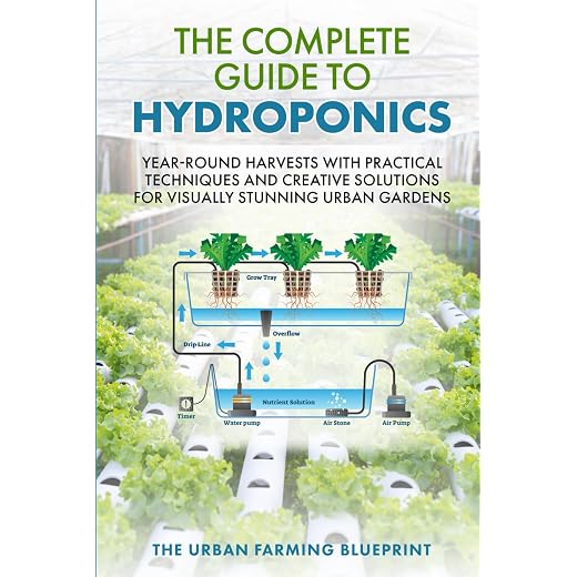 The Complete Guide to Hydroponics: Year-Round Harvests with Practical Techniques and Creative Solutions for Visually Stunning Urban Gardens (The Urban Farming Blueprint, Band 2)