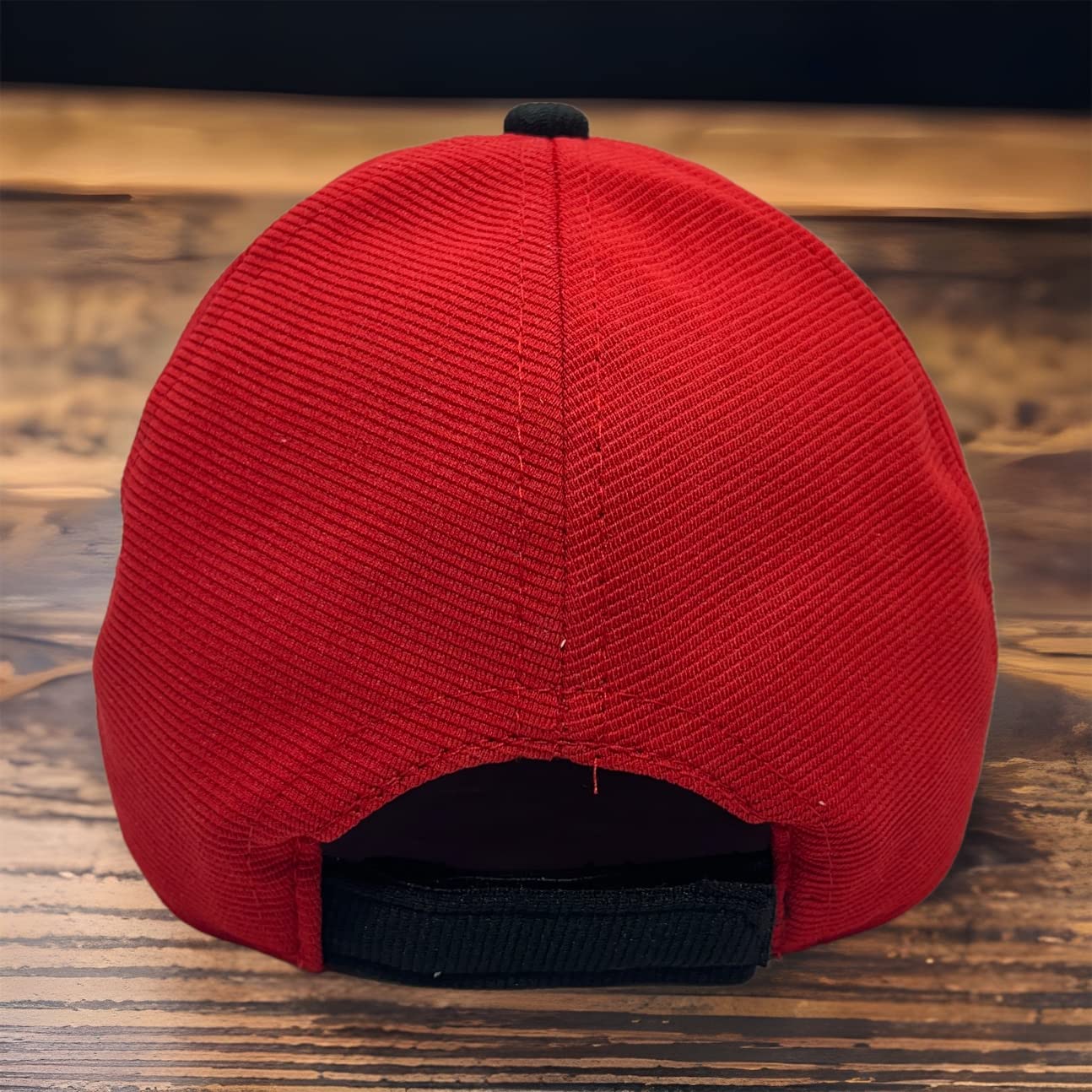 Mee Trend Outdoor Adjestable Baseball Cap for Boy & Girl (Age 4 to 14 yrs) (Y-Red & Black) 2