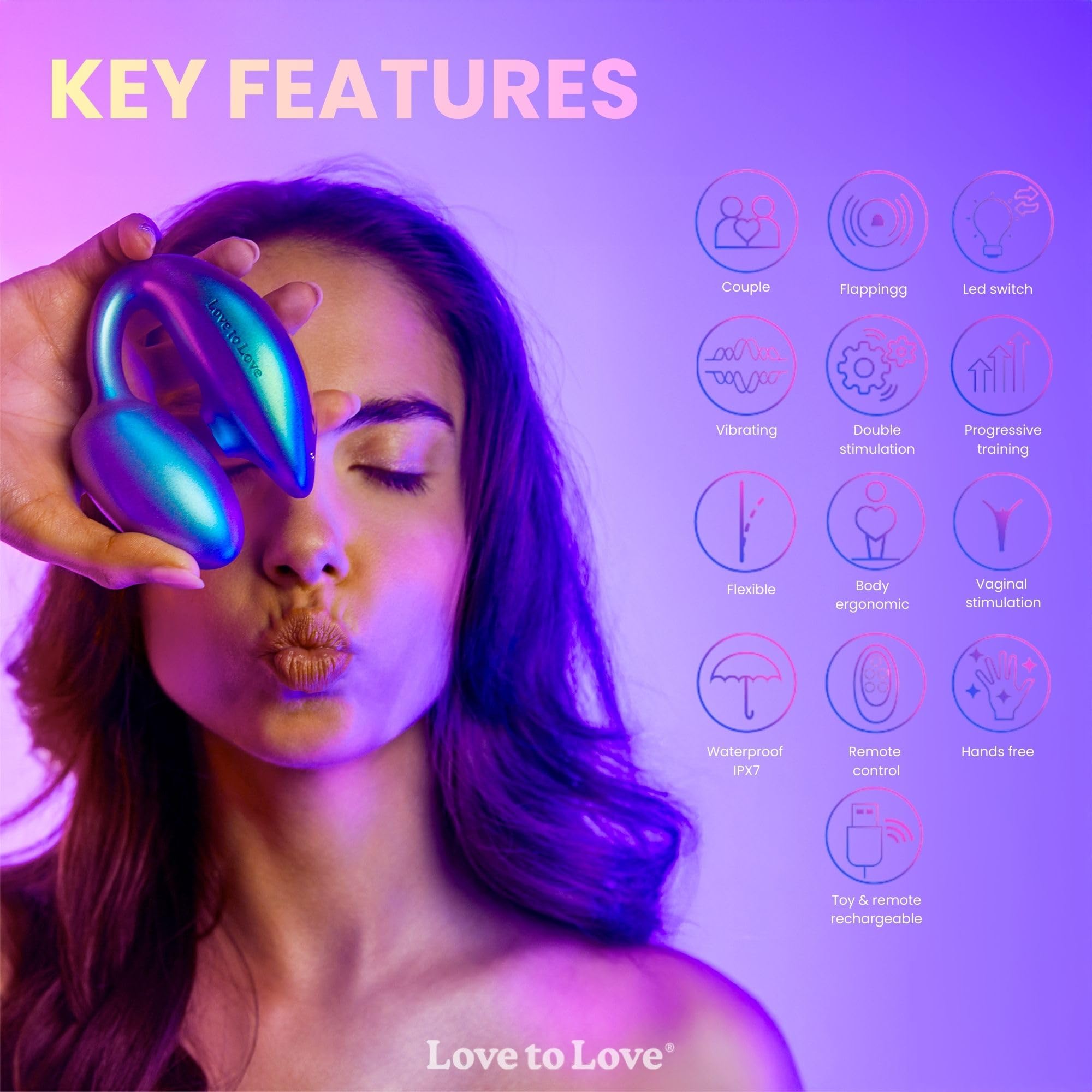 Amazon.com: Love To Love WONDERLOVER Iridescent Shades Vibrating Toy -  Stimulation Vibrator for Ultimate Pleasure - Remote Control Vibrator Sex  Toys - G Spot Vibrator for Adults - Wearable Vibrator - Turquoise : Health  & Household