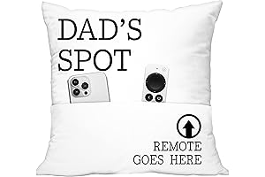 Dads Spot Throw Pillow Cover for Birthday Gift Idea from Daughter and Son