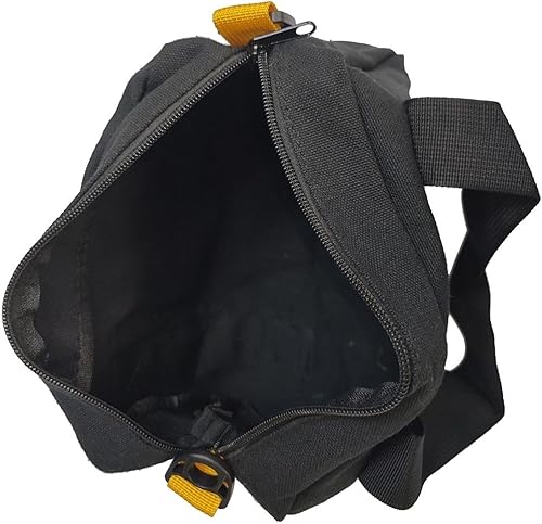 Miniatura 5 de Heavy Duty 12 Inch Black Canvas Tool Bag Wide Fabric Waterproof Storage for Mechanics Construction Workers