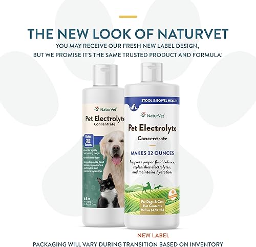 Miniatura 2 de Concentrado de electrolitos para mascotas NaturVet para perros y gatos concentrado líquido de 16 oz fabricado en los Estados Unidos