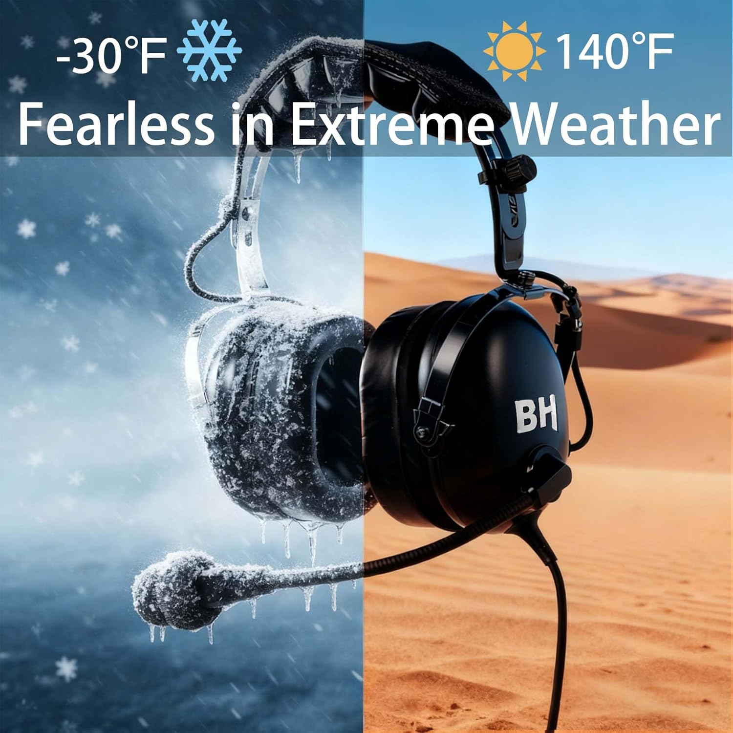 Alpha Lite Aviation Headset - Reliable & Durable Pilot Headset for Student Pilots, 16.7oz Light&Comfort, GA Plug, Ideal First for Flight Training & Back-Up Use