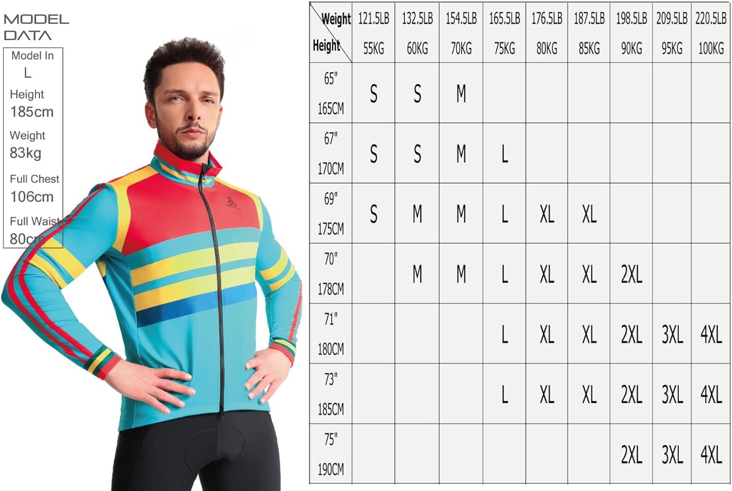 CEROTIPOLAR Men's Thermal Fleece Cycling Jacket for Bike Biking,Rain-Wind Proof Cycle Outwear - Image 6