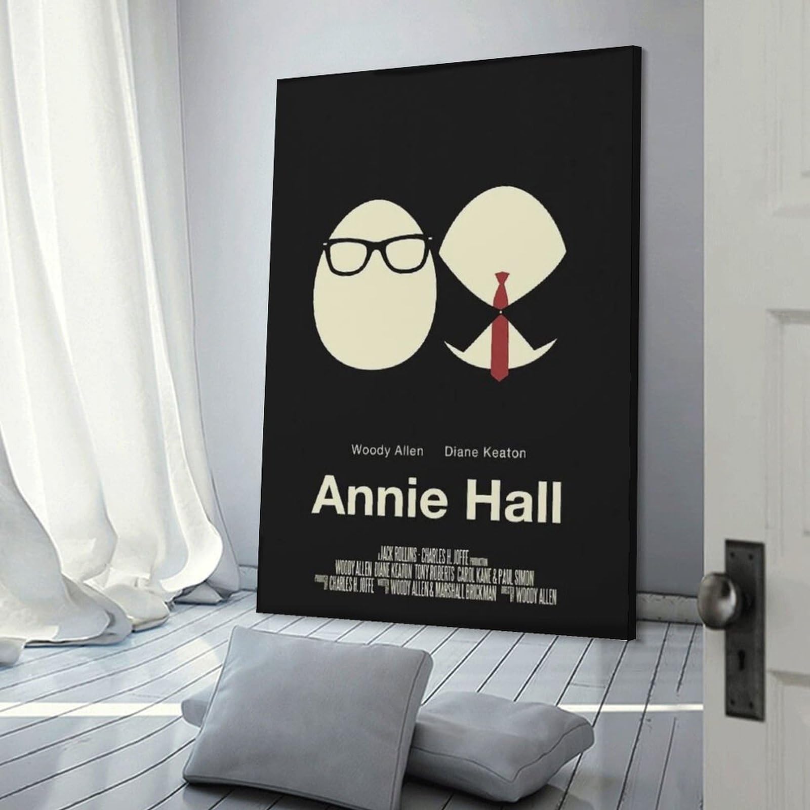 Generi Annie Hall - Poster classico del film (2) su tela, stampa artistica da parete, decorazione moderna per la casa, 60 x 90 cm