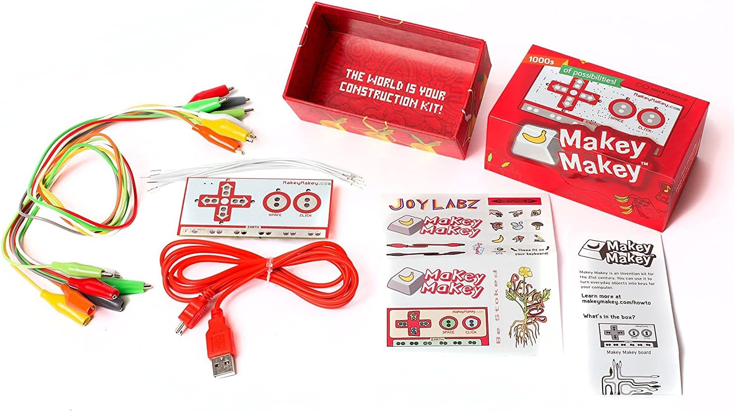 REES52 Makey Makey an Invention Kit for Everyone from JoyLabz - Hands-on Technology Learning Fun for Kids - STEM Toy - 1000s of Educational Engineering and Computer Coding Activities - Ages 8 and Up