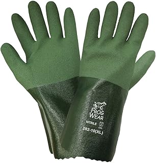 Global Glove 282 Nitrile Seamless Cotton Liner Glove, Extra Large, Green (Case of 72)