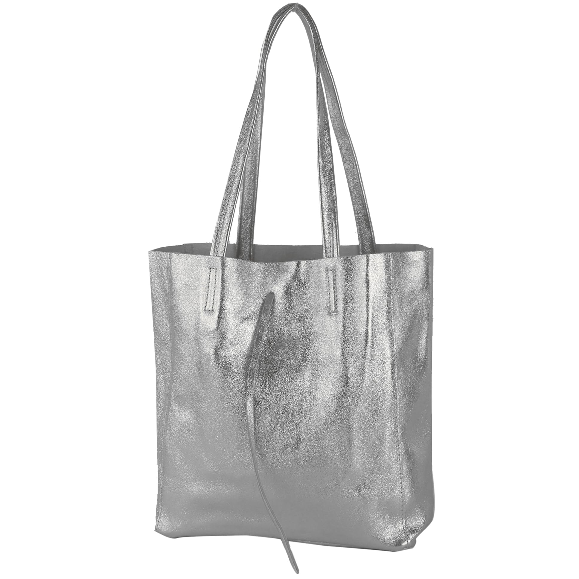 modamoda de - T253 - Ital. Bolso con asa y bolsillo interior de piel