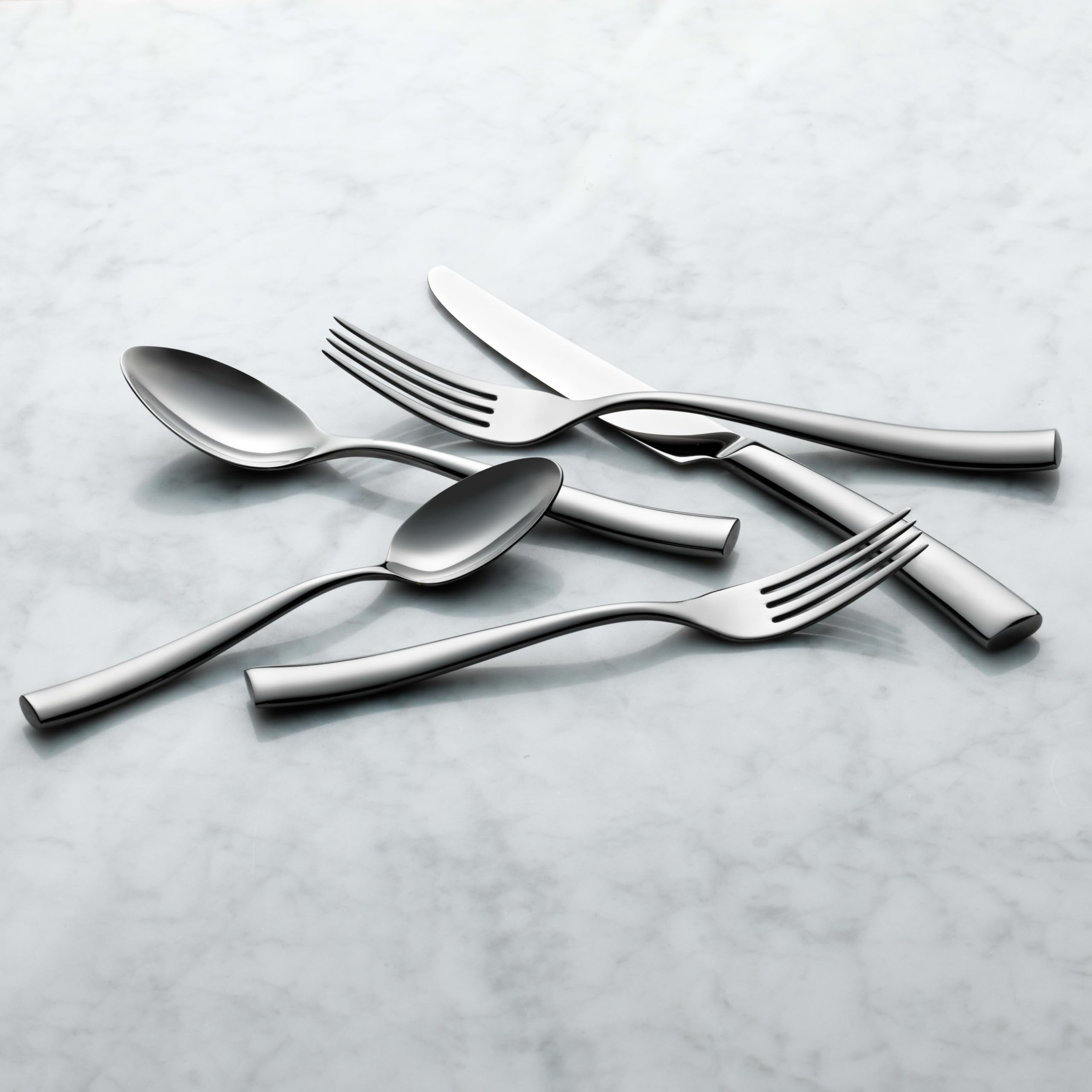 Reserve by Libbey 957 038 Aspect Salad Fork, 18/10 Stainless Steel, Set of 12